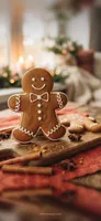 The Gingerbread Heart phone wallpaper